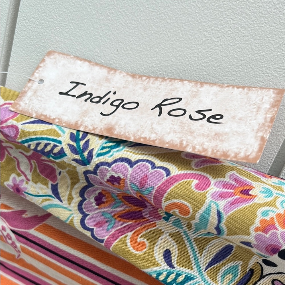 Indigo Rose Pink and Purple Patterned Dress Tiered Maxi Skirt - Picture 2 of 6